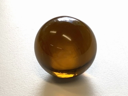 Glaskugel-35mm-goldgelb handgefertigt