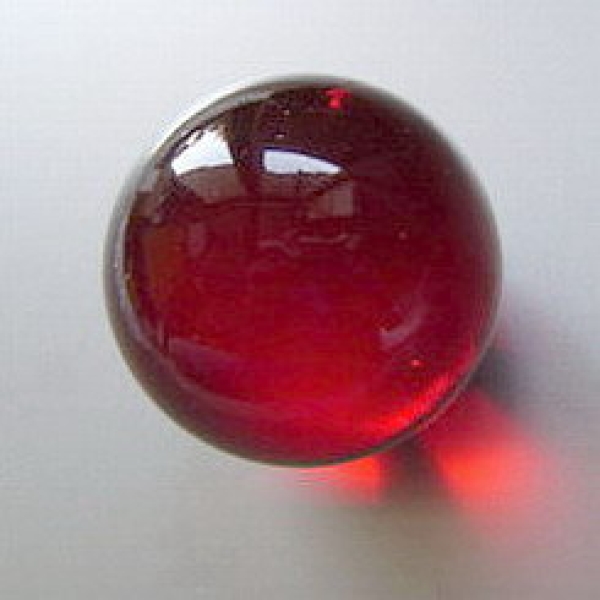 Glaskugel-50 mm rot orange